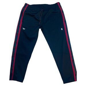 PAPERPLANES ✈️ BLACK & RED STRIPE GOTHAM TRACK PANTS SIZE XXL 🔥
